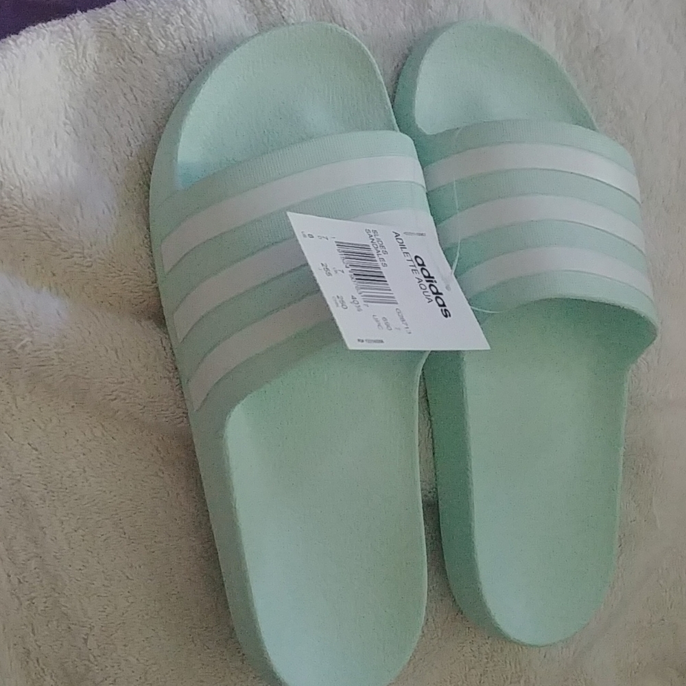 Adidas slides brand new